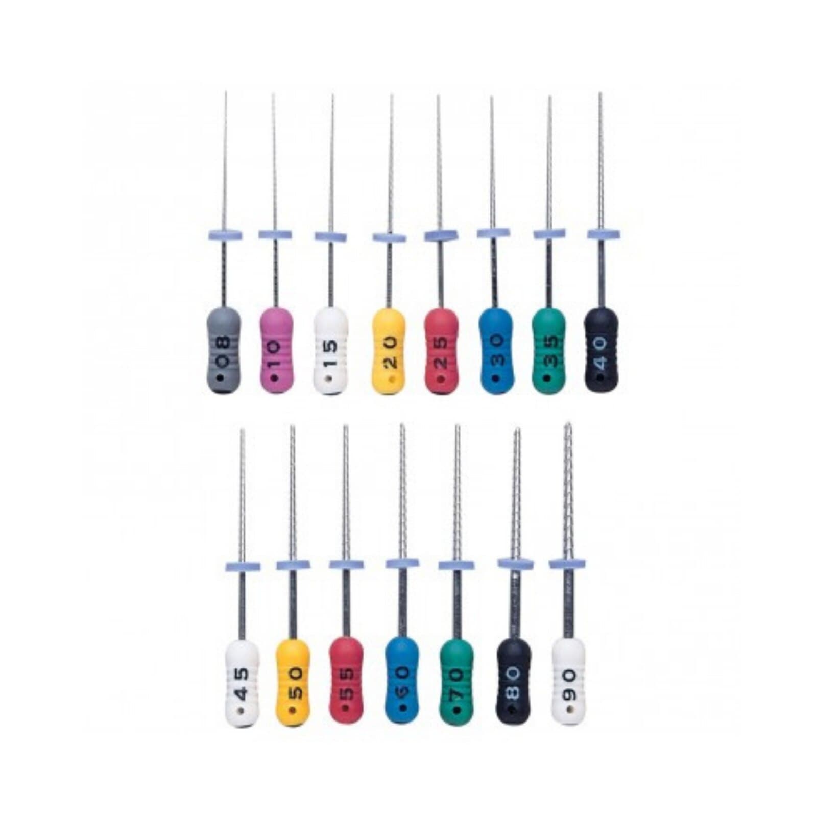 Roydent K-Type Files, Size #25, 31mm, Stainless Steel, Color-Coded Red, 6/Pack, 06331025R thumbnail 3