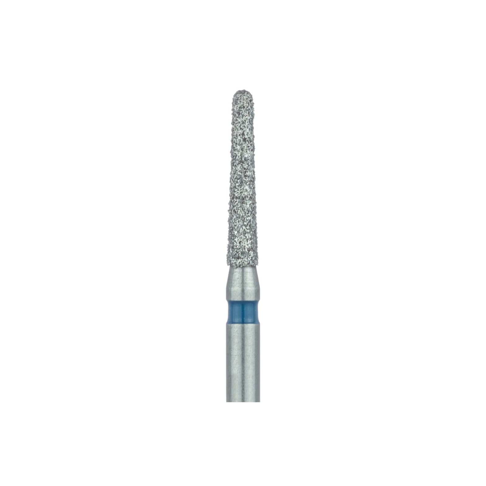 Meisinger 852-016-FG Diamond Bur, FG, Medium Grit, Blue Ring, Round End Tapered (Cone), 1.6 mm Head Diameter, 10.0 mm Head Length, 5/Pkg thumbnail 3