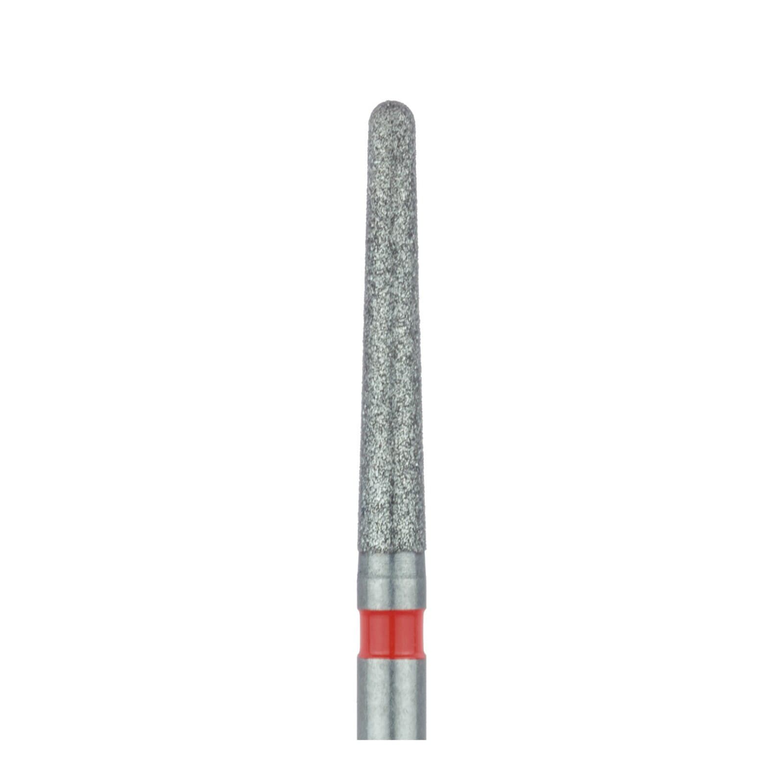 Meisinger 852F-016-FG Fine Diamond Bur, Round End Tapered, Friction Grip, 1.6 mm, Red Ring, 5/Pk thumbnail 3