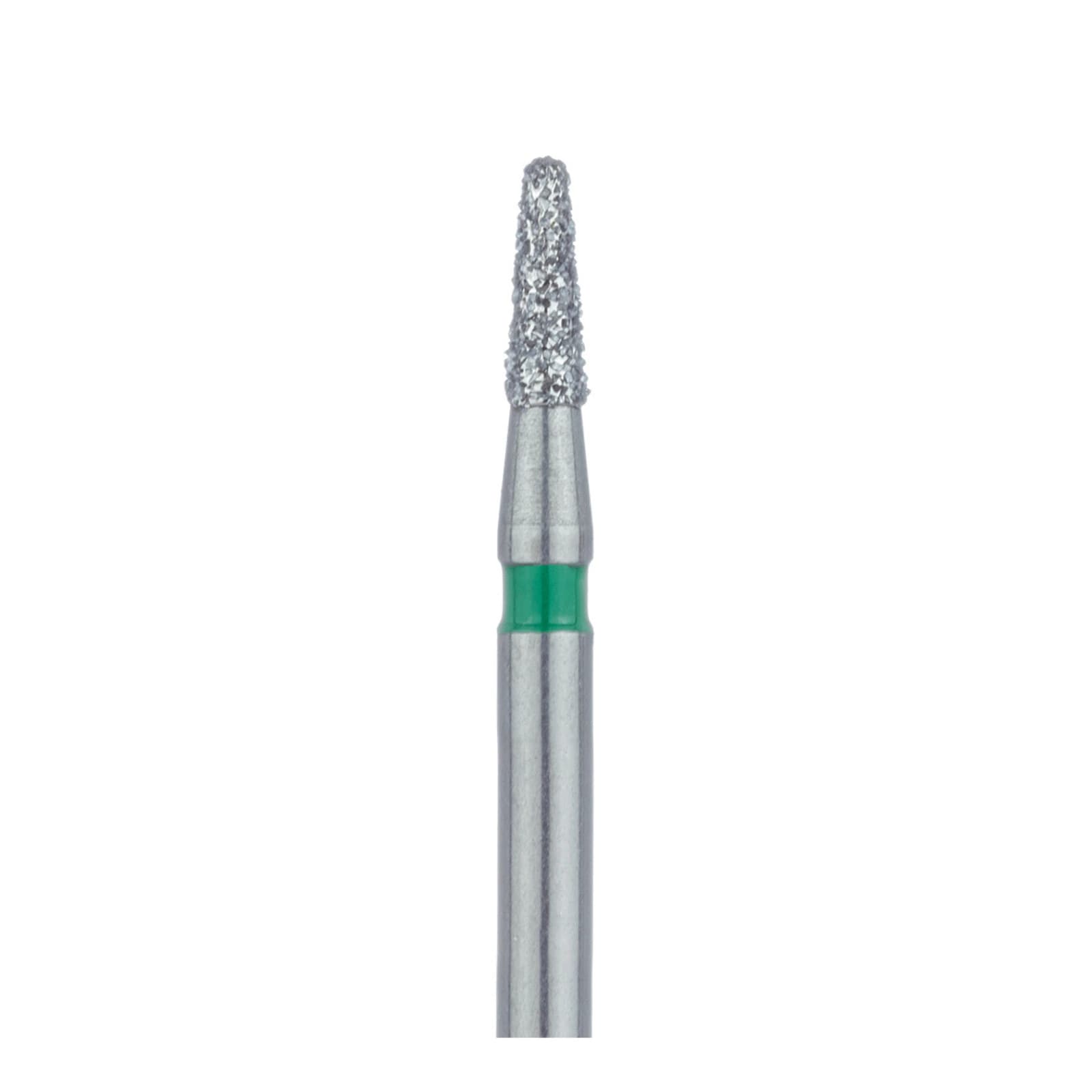 Meisinger 855G-016-FG Diamond Bur, FG, Coarse, Green, Round End Taper (Cone), 1.6 mm Head Diameter, 4.0 mm Head Length, 5/Pkg thumbnail 3