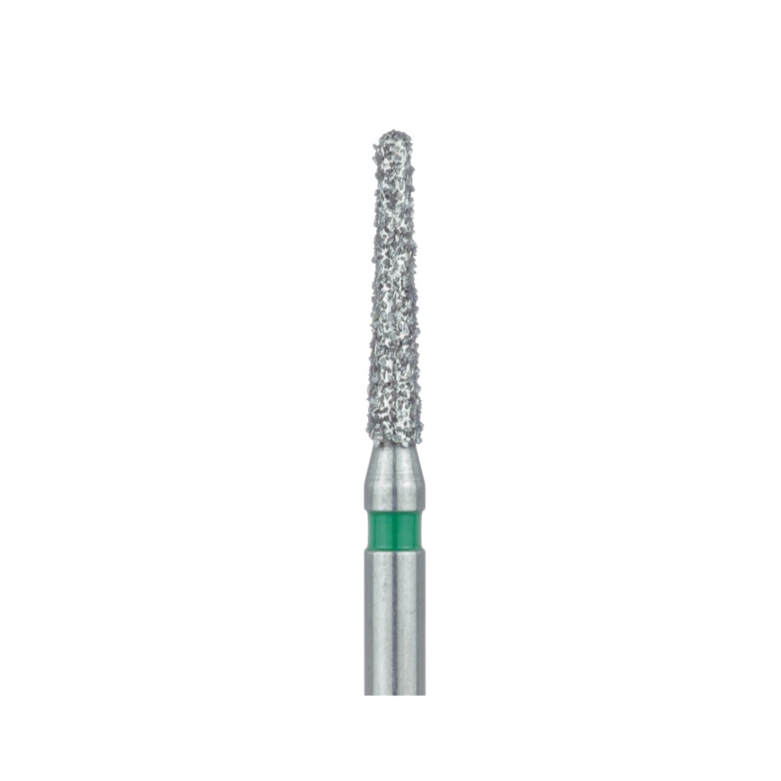 Meisinger Multi-Use Diamond Bur, Friction Grip, Round-End Taper Chamfer, 856G, 1.4 mm, Coarse, Green, 5/Pk, 856G-014-FG thumbnail 4