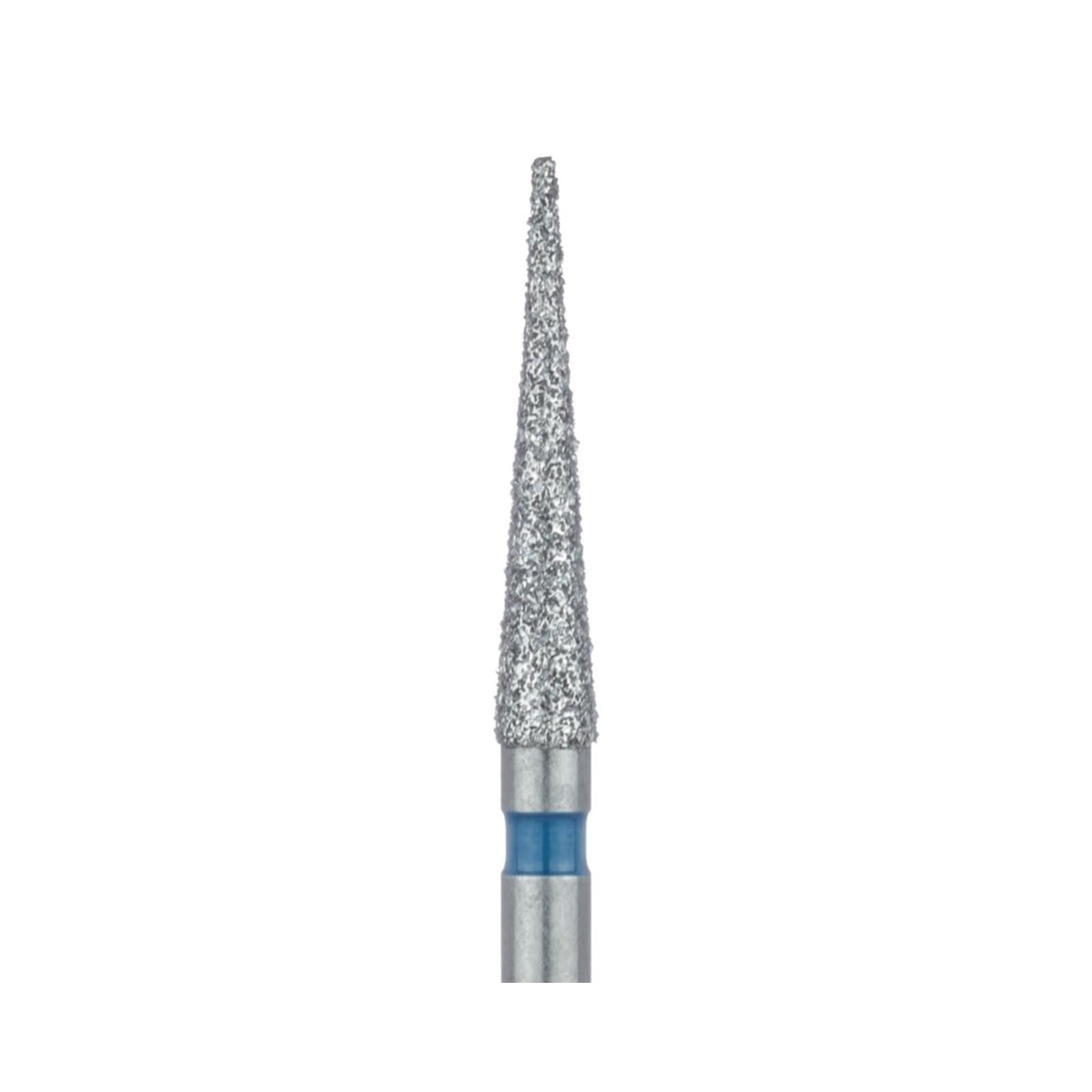 Meisinger 859-018-HP Multi-Use Diamond Bur, Needle Shape, Medium Grit (Blue), 1.8 mm Head, 10 mm Working Length, HP Shank, 5/Pack thumbnail 3