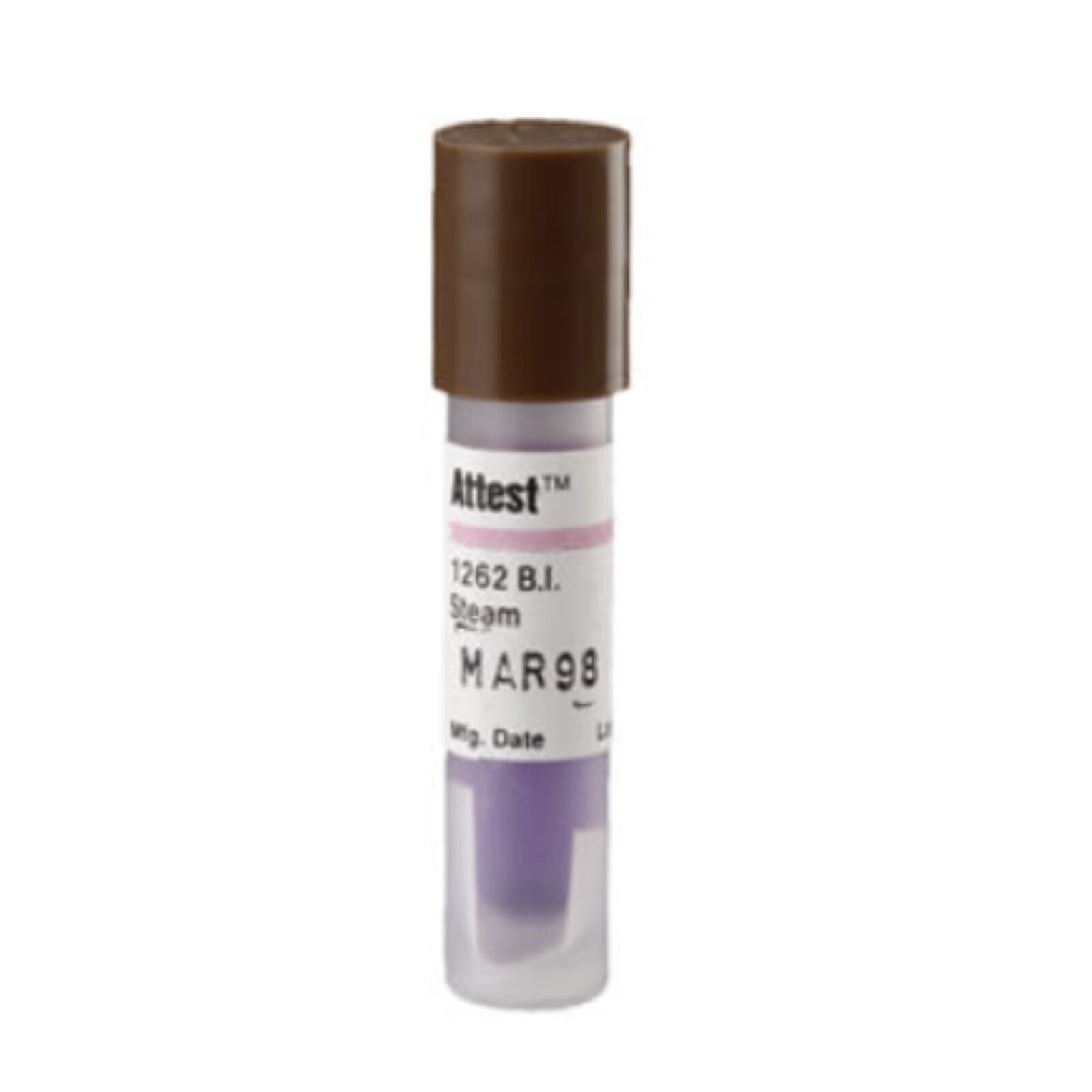 3M™ Attest™ Biological Indicator for Steam Sterilization, Brown Cap, 100/Box, 1262 thumbnail 9