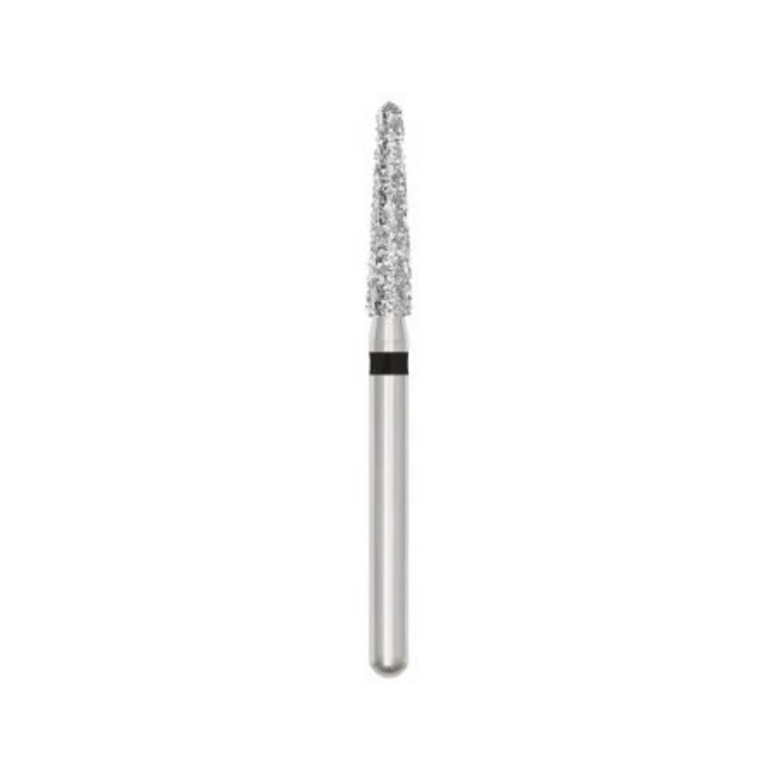 SS White Revelation Diamond Bur 856-018SC-S, Friction Grip Short Shank, Super Coarse, Round End Taper, 5/Pack, 91295-5 thumbnail 2
