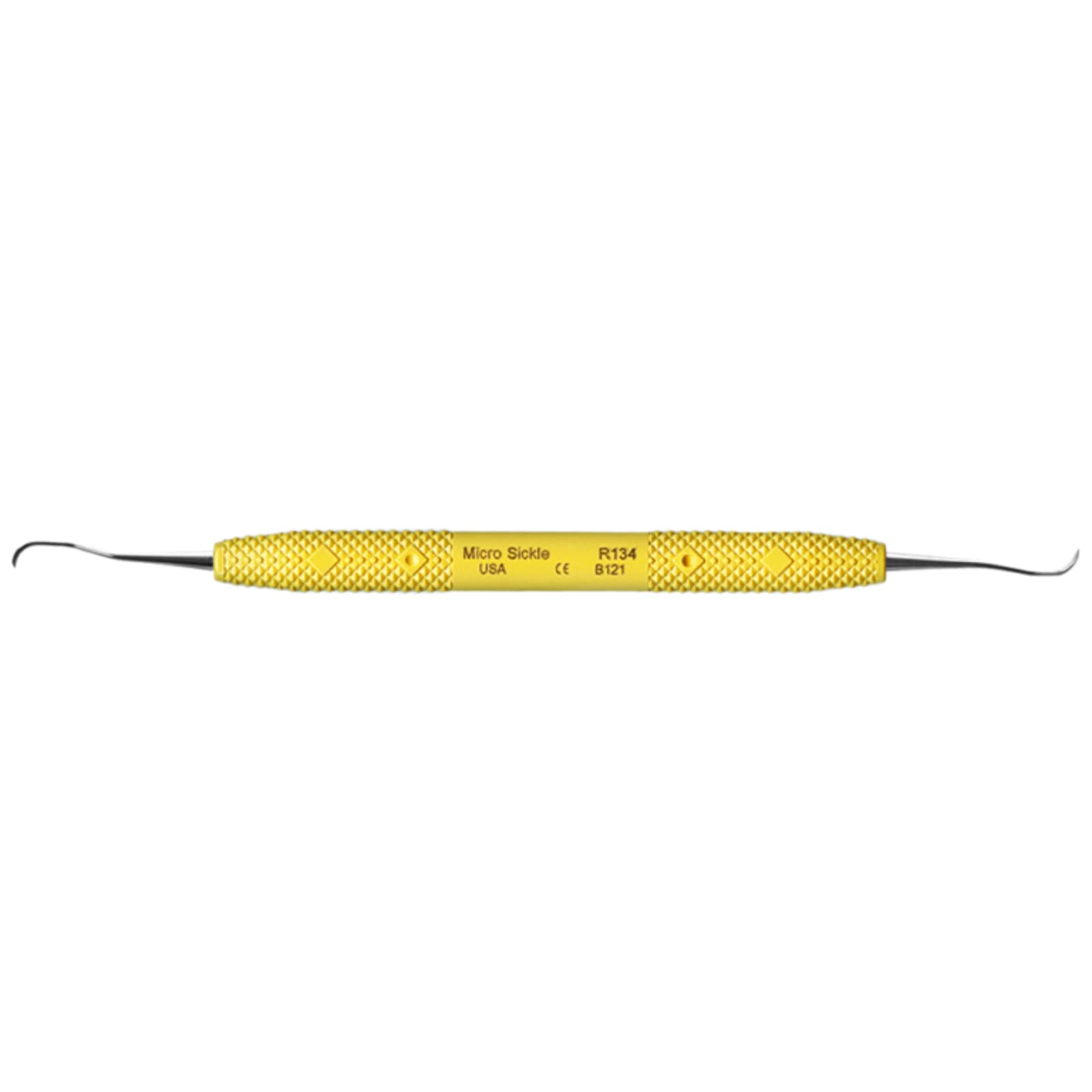 PDT Cruise Micro Sickle Posterior Scaler, R134, Yellow Resin Handle thumbnail 7