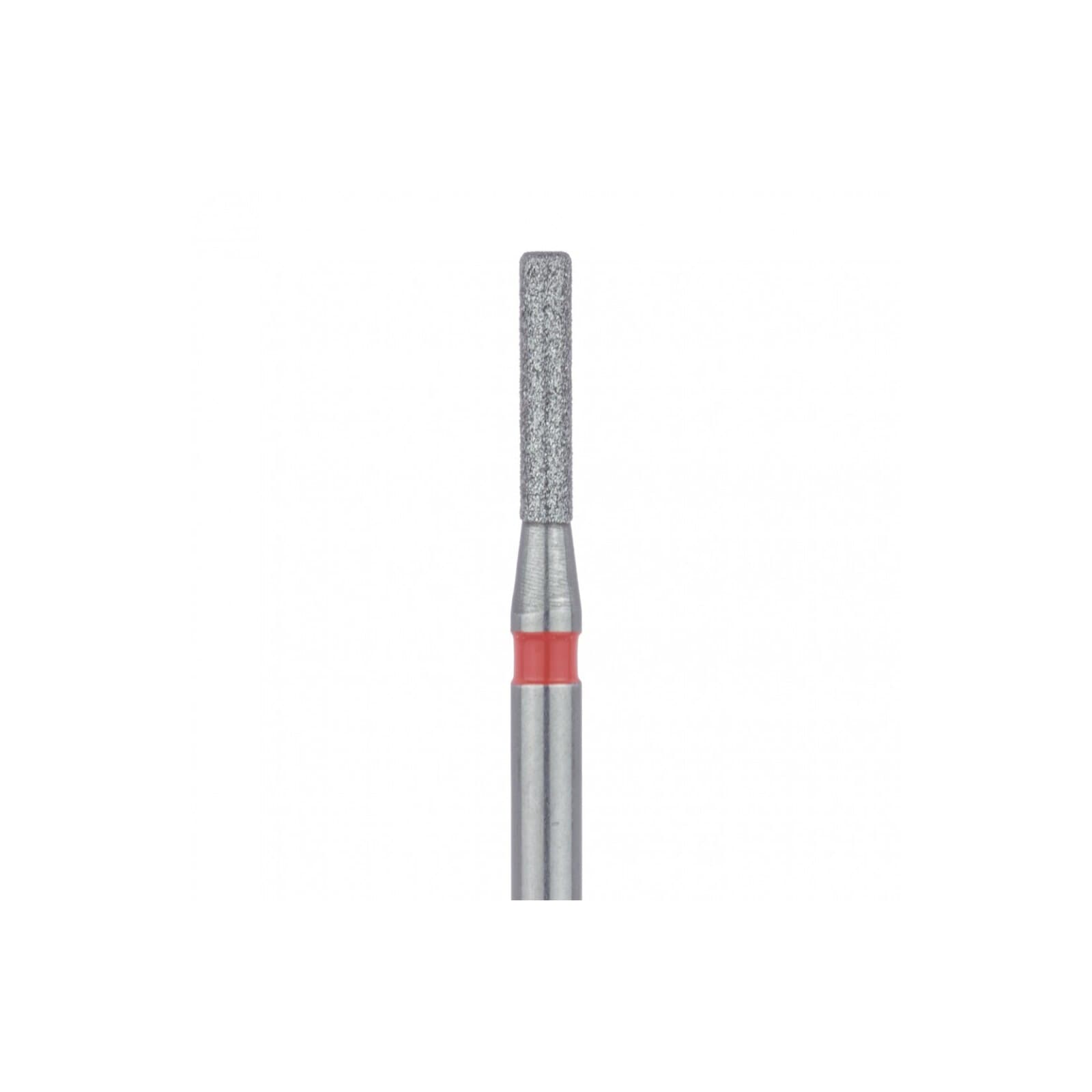 Meisinger 841F-012-FG Fine Diamond Bur, Round Edge Cylinder, Friction Grip, 1.2 mm Diameter, 6 mm Working Length, Red Ring, 5/Pack thumbnail 3