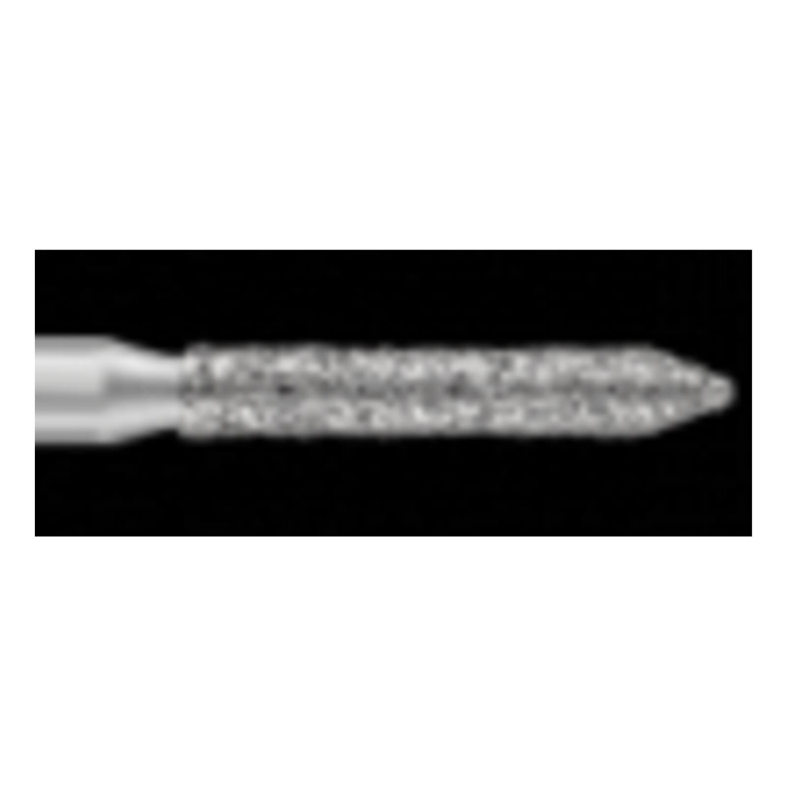 SS White Piranha Single-Use Diamond Bur, Fine Grit, Beveled Cylinder, FG 885-014F, 25/Pk thumbnail 2