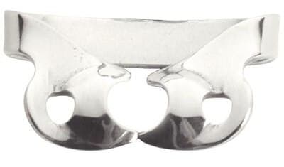 Kulzer Ivory Rubber Dam Clamp, Wingless, Bicuspid, #W1, Stainless Steel, 50057506 thumbnail 3