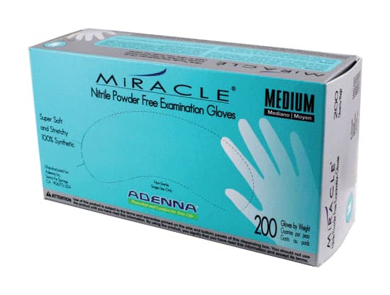 Adenna Miracle® Nitrile Exam Gloves, Powder-Free, Non-Sterile, Large, Blue, Textured, 200/Box, MIR166 thumbnail 9
