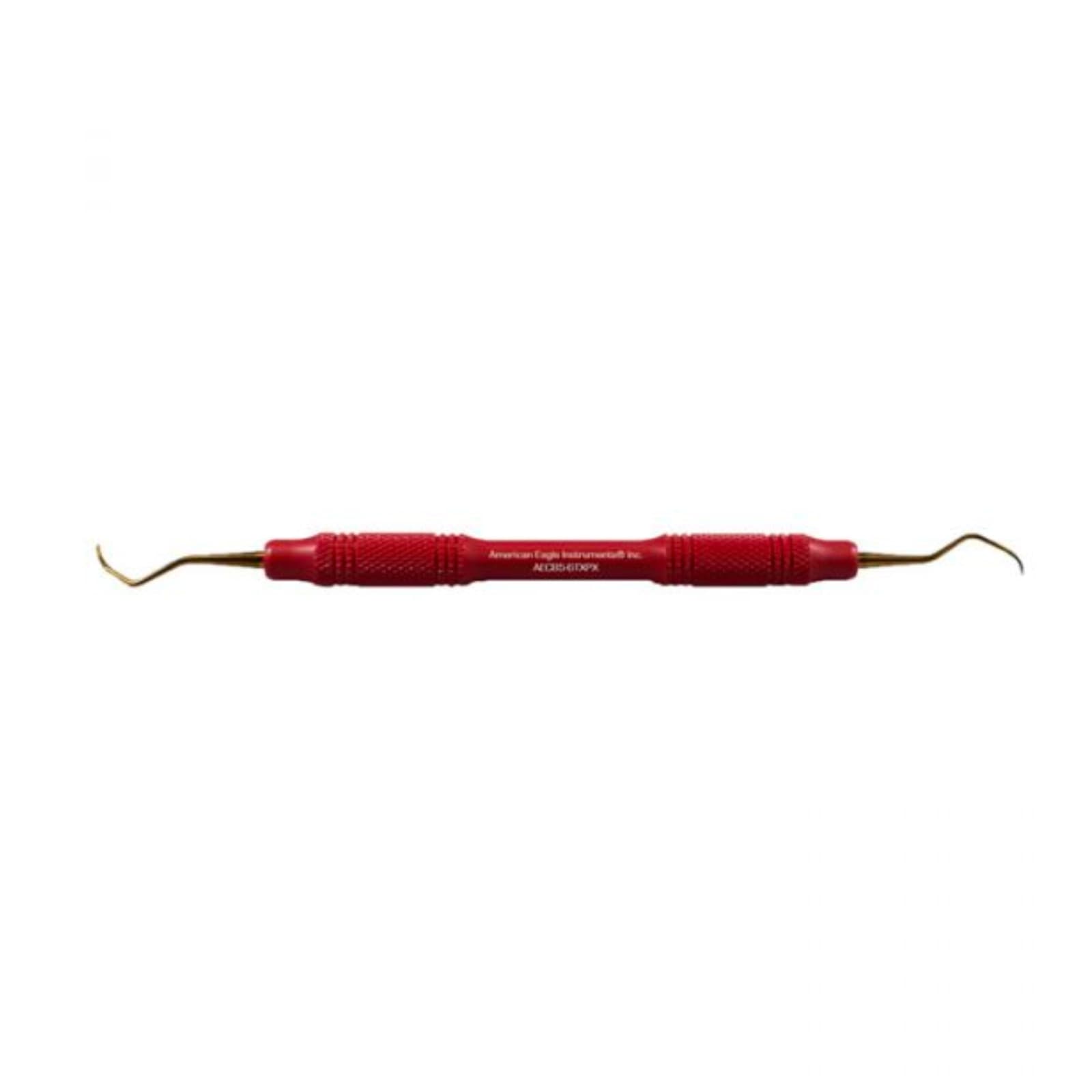American Eagle Instruments Barnhart 5-6 XP Sharpen-Free Curette, Double End, 3/8" EagleLite Red Resin Handle, AECB5-6XPX thumbnail 9