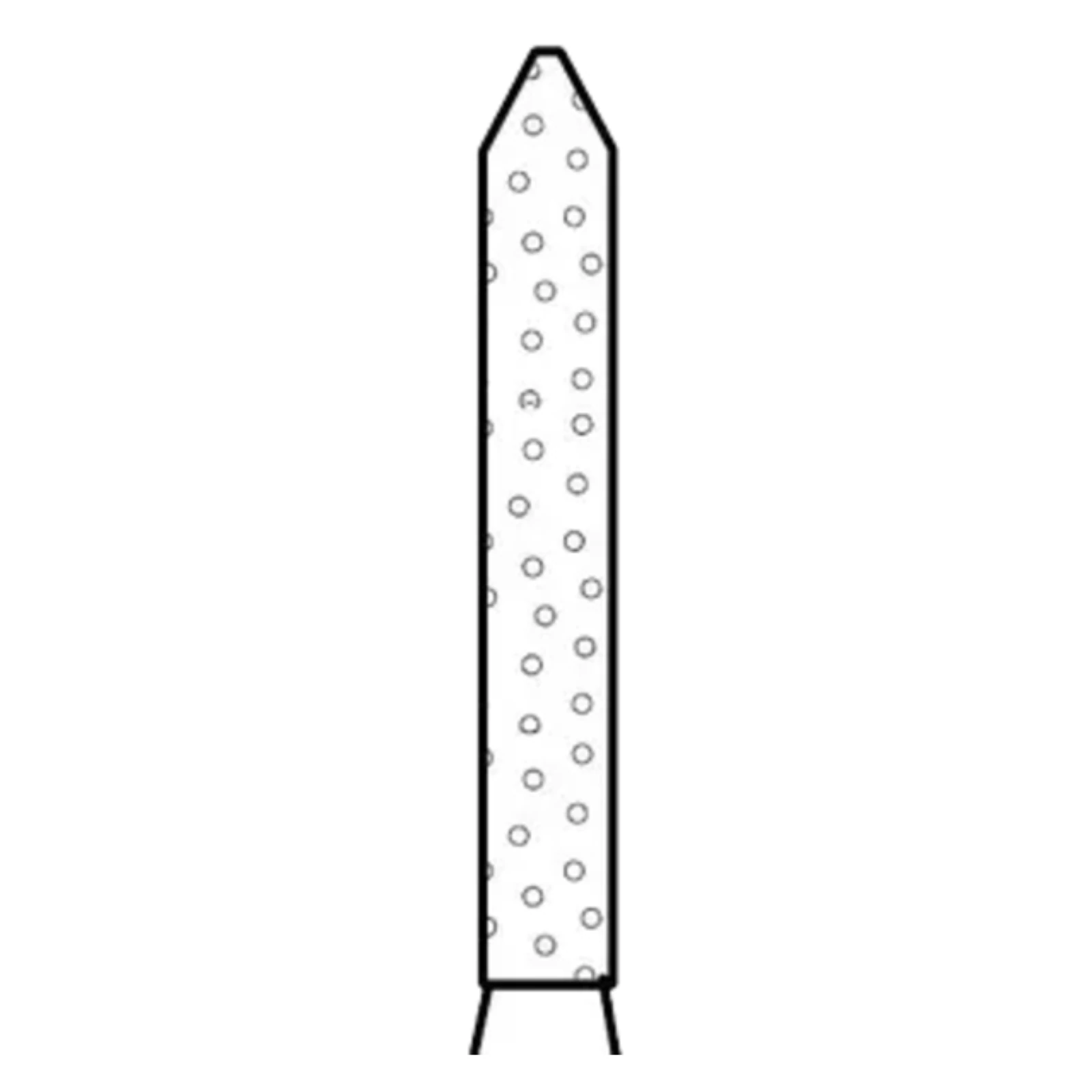 Two Striper Diamond Bur, FG, Bevel-End Cylinder, #250.8, Fine, Red, 1.2 mm Major/0.4 mm Minor Diameter, 8.0 mm Length, 5/Pk, 2015087 thumbnail 3
