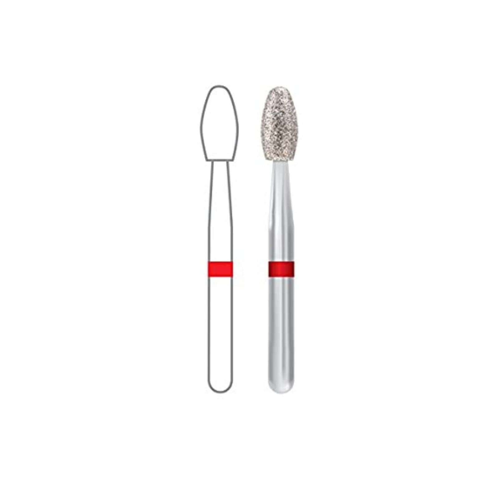 Midwest Multi-Use Diamond FG 379-023F, Fine Grit, Esthetic Trimming Egg, 5/Pk, 471400 thumbnail 2
