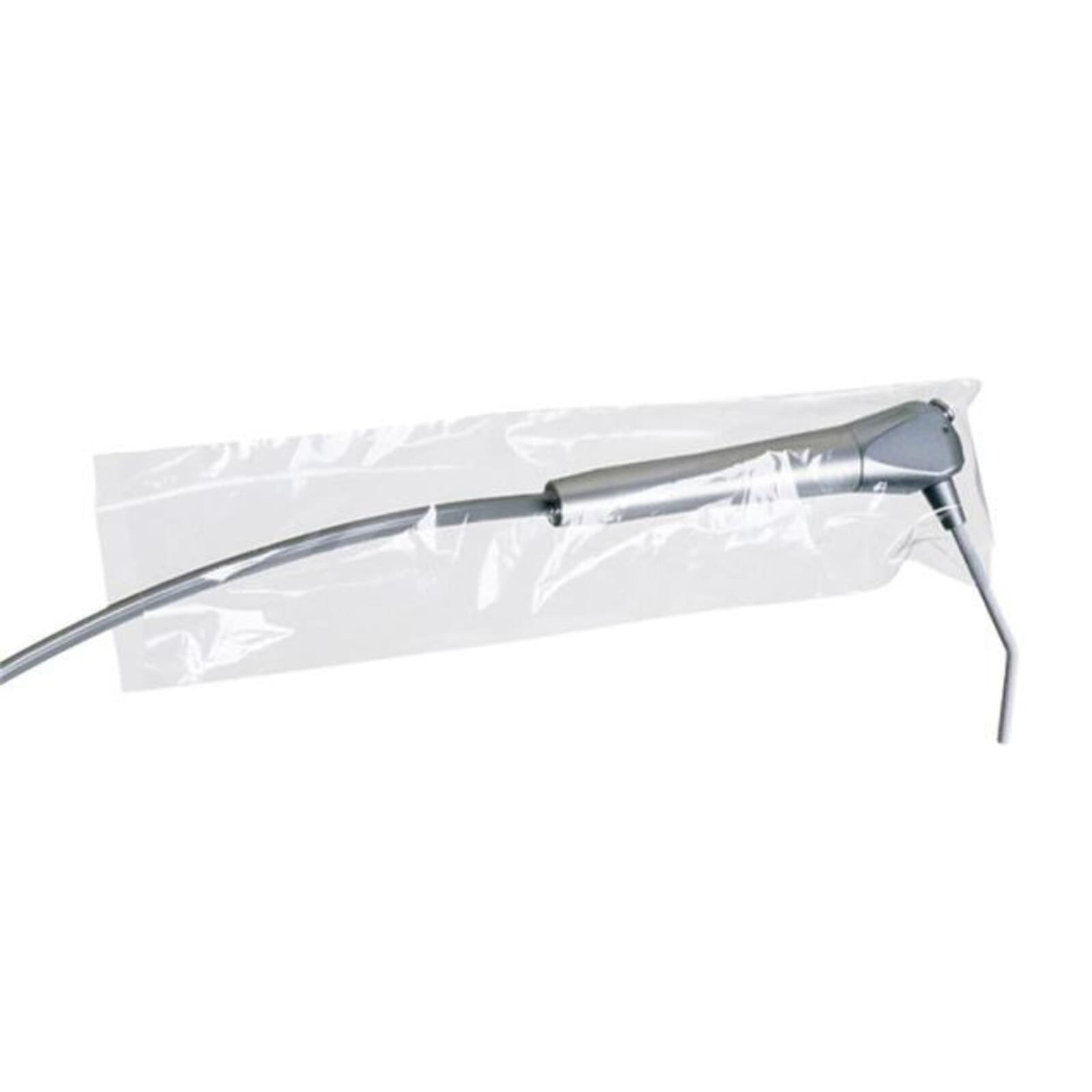 Plasdent Air/Water Syringe Covers, Notched, 2.5" x 10", Clear, 500/Box thumbnail 2