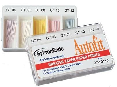 Autofit Greater Taper Absorbent Paper Points, Assorted Tapers (0.04–0.12), 100/Pk, 972-0110 thumbnail 4