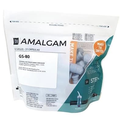 SDI GS-80 Admix Amalgam Capsules, Regular Set, 3-Spill (800 mg), 50/Box, 4403303 thumbnail 6