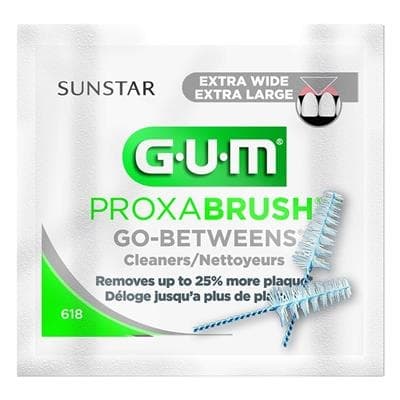 GUM Go-Betweens Proxabrush Interdental Brush Refills, Ultra Wide Tapered, 2/Pk, 18 Packs/Box, 618PA thumbnail 2