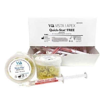 Vista Apex Quick-Stat FREE Clear Hemostatic Gel, 25% Aluminum Chloride, 1.2 mL Syringe Value Pack (40 Syringes + 50 Stat-Flo Tips), #504640 thumbnail 3