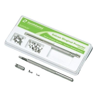 Zekrya Gingival Protector Kit, Stainless Steel, 1 Swivel Handle, 10 Small Arcs, 10 Large Arcs, 61096 thumbnail 5