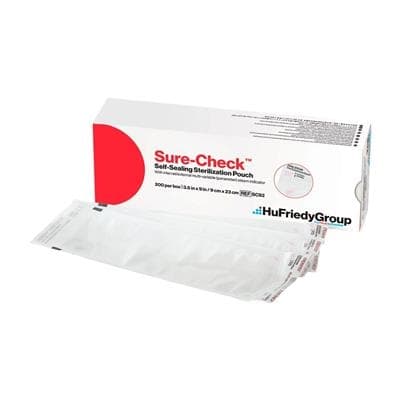 Crosstex Sure-Check Sterilization Pouches, 3.5" x 9", Self-Sealing, Steam & EtO, 500/Box, SCS25 thumbnail 12