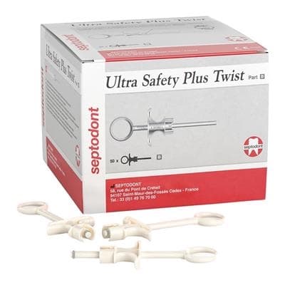 Ultra Safety Plus Twist XL Reusable Syringe Handle, Blue, #01N3200 - Ultra Safety Plus Twist XL Reusable Syringe Handle, Blue #01N3200 - Image 1