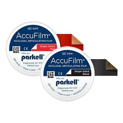 Parkell AccuFilm I Single-Sided Articulating Film, Black, Super Thin 21 Microns, Pre-Cut Strips 3-1/2" x 7/8", 280/Box, S014 thumbnail 6