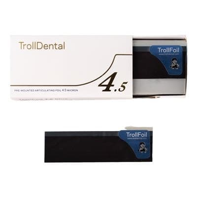 TrollFoil 4.5 Articulating Foil Strips, Blue, Premounted, 80/Box, 12000145 thumbnail 3