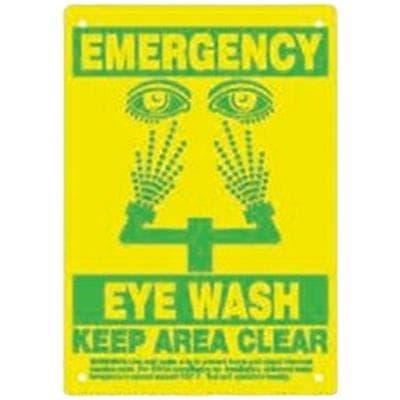 Emergency Eye Wash Station Sign, 7"x10", 815-99502223 thumbnail 2