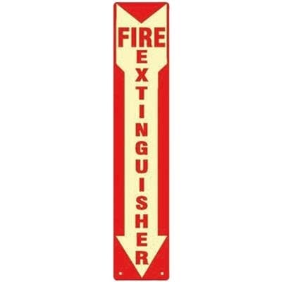 Fire Extinguisher SAF-T-FLO Sign with Down Arrow, Model 815-45026314 - Fire Extinguisher SAF-T-FLO Sign w/ Down Arrow 815-45026314 - Image 1