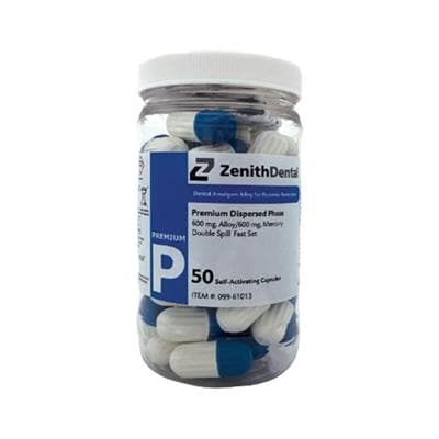 Zenith Premium Dispersed Phase Amalgam Alloy, Regular Set, 3 Spill (800 mg) Capsules, 50/Box, #61016 thumbnail 4
