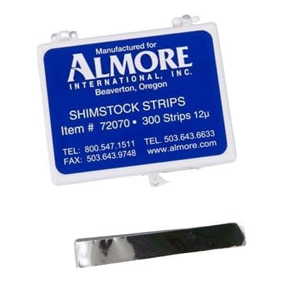 Shimstock Foil Articulating Strips, 12 Micron, 2" x 3/8", 300/Pk, 72070 thumbnail 9