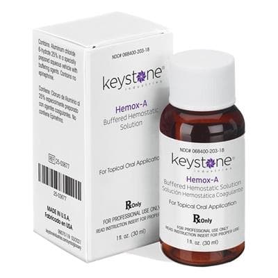 Hemox-A Buffered Hemostatic Solution, 25% Aluminum Chloride, 1 oz Bottle, 25-03677 thumbnail 3