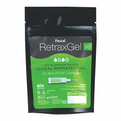 Retrax Gel Hemostatic Solution, 25% Aluminum Sulfate, MicroPoint Cartridge Kit, 0.32 g, Raspberry, 25/Pk, 15-505 thumbnail 6
