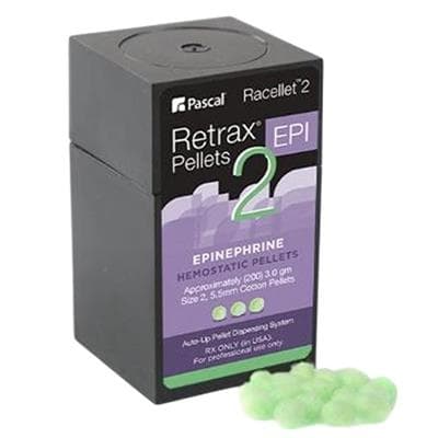 Pascal Racellet Hemostatic Cotton Pellets #3, 0.55 mg Racemic Epinephrine HCl, Green, 350/Box, 12-200 thumbnail 6