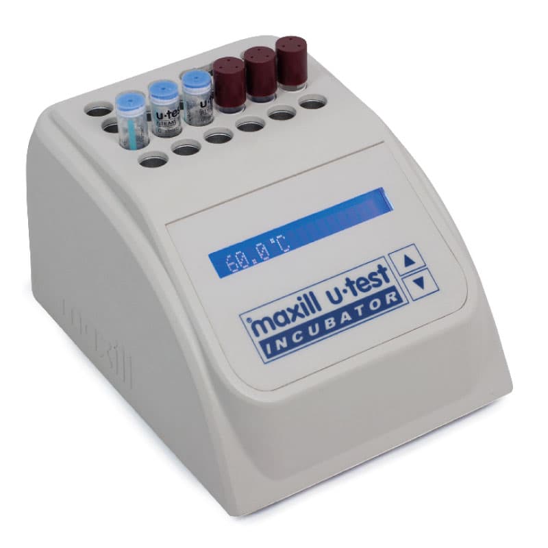 maxill u-test Biological Incubator, Preset 60°C, 22 Incubation Wells, Digital Thermometer & Ampoule Crusher, 1/Ea - maxill u-test Biological Incubator - Image 1