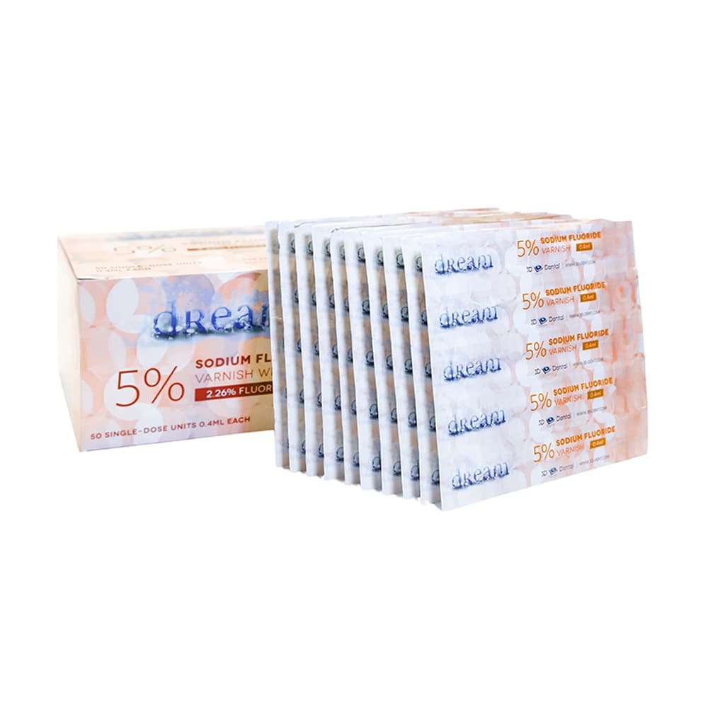 Dream Fluoride Varnish, 0.4 mL Unit Dose, Caramel, 50/Pk thumbnail 2