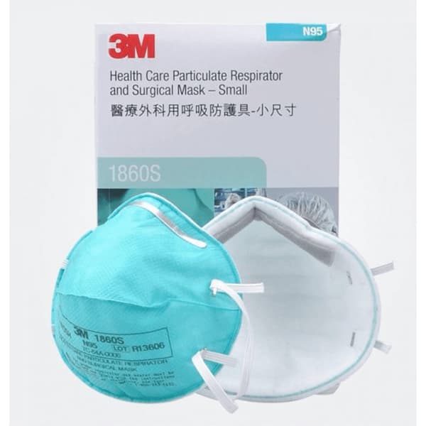 3M Health Care Particulate Respirator and Surgical Mask 1860S, N95, Small, 20/Box thumbnail 5
