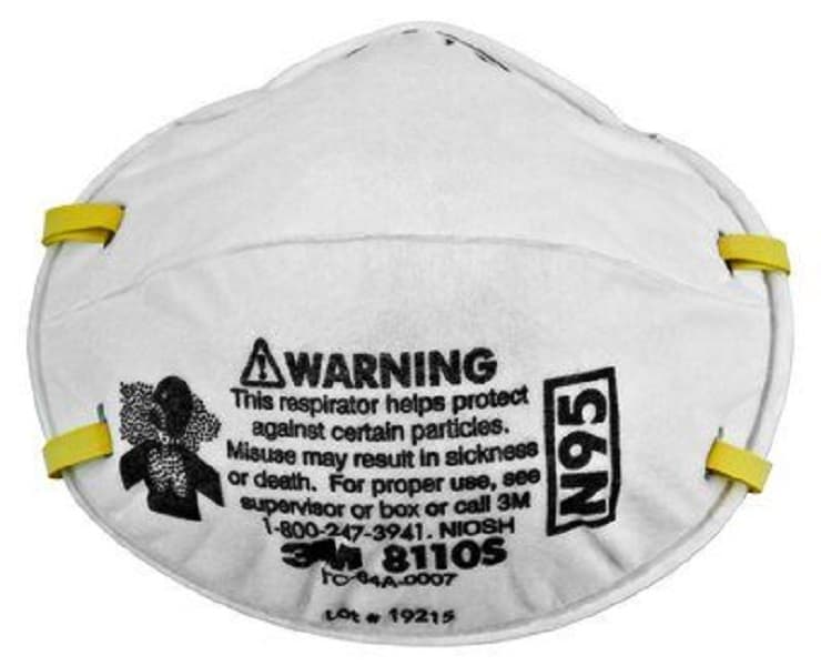 3M N95 Particulate Respirator Mask, 8110S, Small, Disposable, 20/Box thumbnail 6