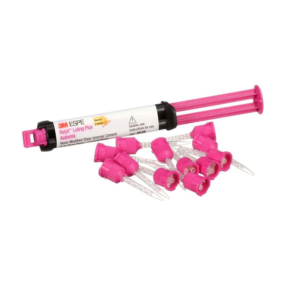 RelyX Luting Plus Automix Resin-Modified Glass Ionomer Cement Trial Kit, 8.5 g Syringe, 12 Mixing Tips, 1/Kit, 3535TK thumbnail 24