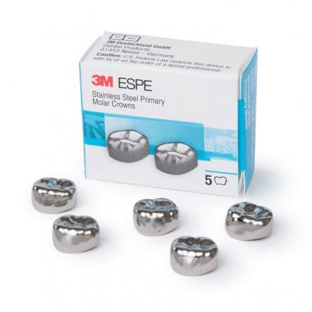 3M™ ESPE™ Stainless Steel Primary Molar Crown, Size 4, Upper Left First Primary Molar, DUL4, Box of 5 thumbnail 15