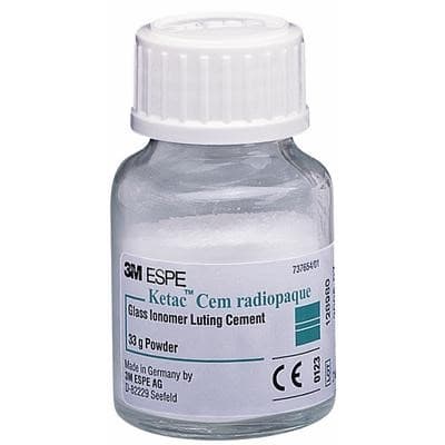 Ketac Cem Radiopaque Glass Ionomer Luting Cement, Powder Refill, 33 g, 1/Pk, 37210 thumbnail 2