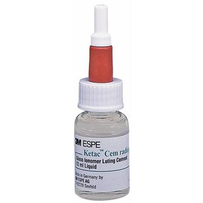 Ketac Cem Radiopaque Glass Ionomer Luting Cement, Liquid Refill, 12 ml Bottle, 1/Pk, 37221 thumbnail 17