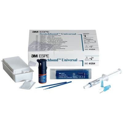 3M Scotchbond Universal Adhesive Vial Intro Kit, 5 mL Adhesive Vial, 3 mL Etchant Syringe, 50 Mix Wells, 50 Microbrushes, 25 Dispensing Tips, 41254 thumbnail 30
