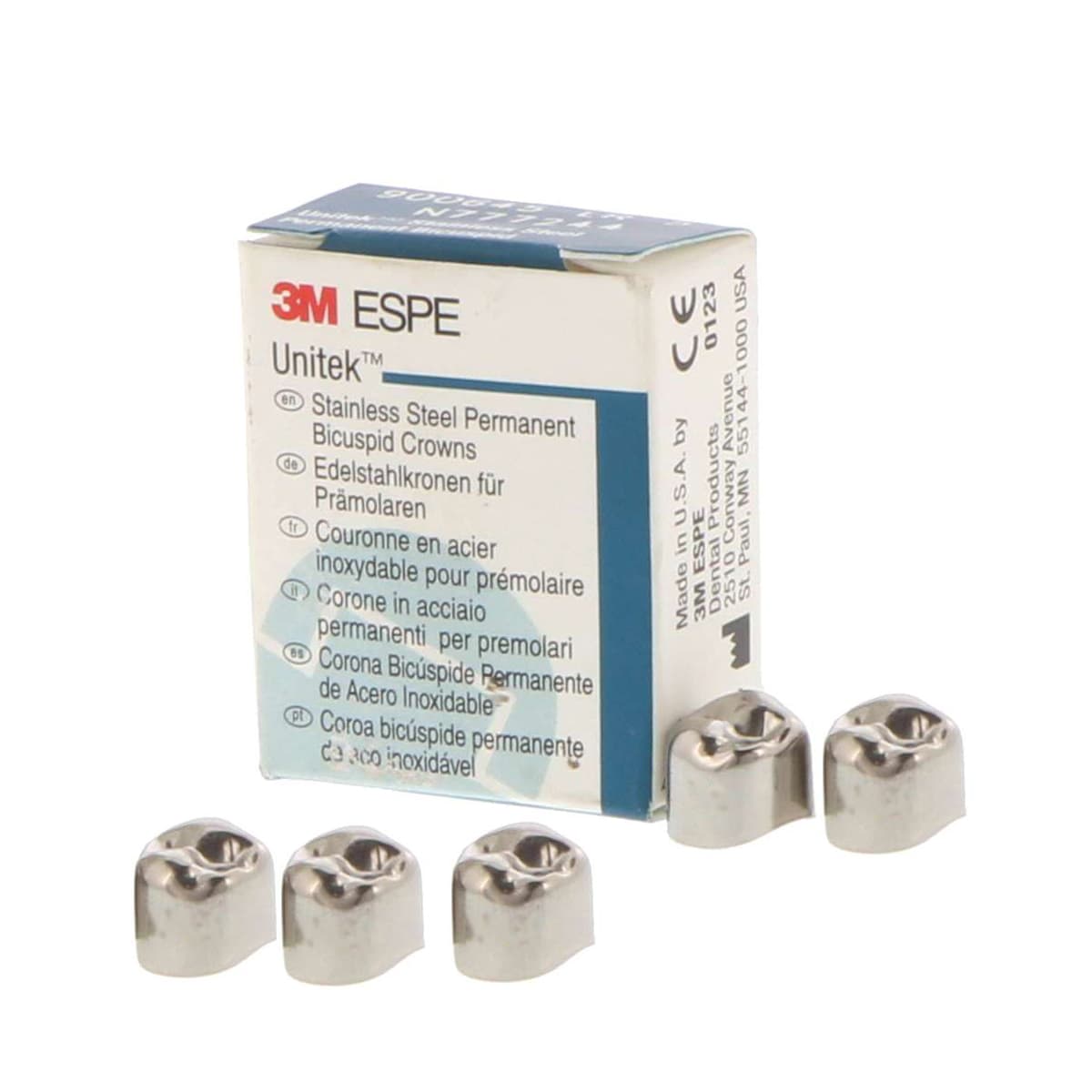 3M Unitek Stainless Steel Primary Molar Crown, Upper Right First Molar, Size 6 (1UR6), 5/Box, 900126 thumbnail 14