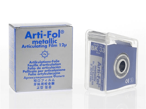 Arti-Fol Metallic Articulating Film, One-Sided, 12 Microns, 22 mm x 20 m, Blue, in Dispenser, BK-33 thumbnail 9