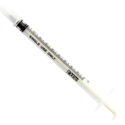 BD 1 cc U-100 Insulin Syringe with 28 G x 1/2" Permanently Attached Needle, Regular Bevel, Regular Wall, Box of 100 - BD 1 cc U-100 Insulin Syringe With 28 G x 1/2" Permanently Attached Needle - Image 1
