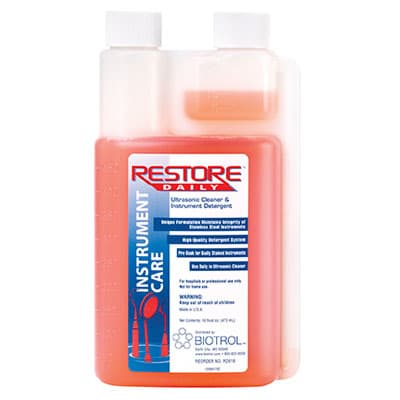 Biotrol Restore Daily Concentrated Liquid Detergent for Ultrasonic Cleaners, 16 oz Bottle, RD016 thumbnail 2