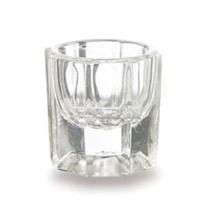 Cargus Clear Glass Dappen Dish, Single - Cargus Clear Glass Dappen Dish, single dappen dish - Image 1