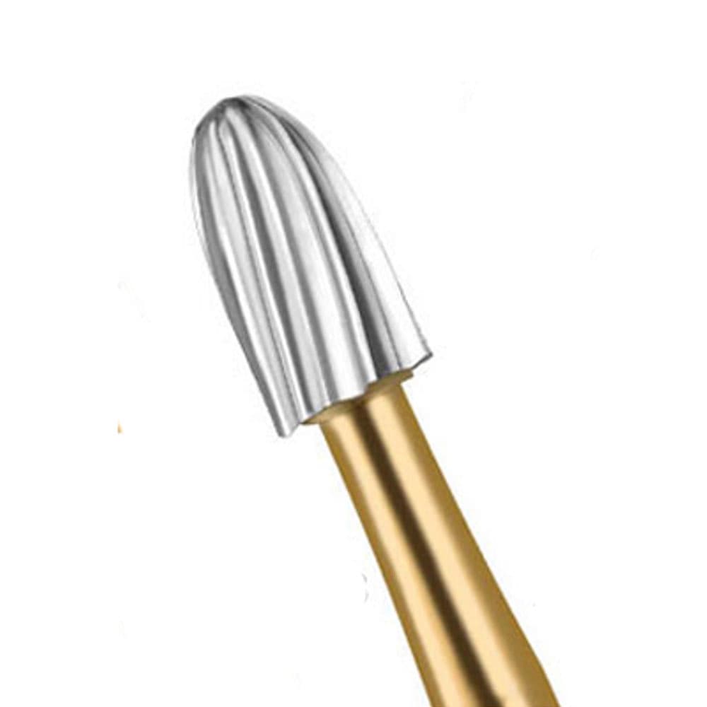 Cargus FG #7408 Egg Shaped 12 Blade Trimming and Finishing Carbide Bur, 10/Pk - Cargus FG #7408 Egg Shaped 12 Blade Trimming and Finishing Carbide Bur, 10/Pk - Image 1