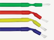 Benda Brush Mini Disposable Applicator, Green Handle with White Bristles, Fine Point, Single-Ended, 576/Box, 370604 thumbnail 7