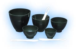 Flexibole Large Green Mixing Bowl, 4.75" Diameter x 3.50" Height, 600 cc Capacity - Flexibole large green mixing bowl: 4.75" diameter x 3.50" height, 600 cc - Image 1